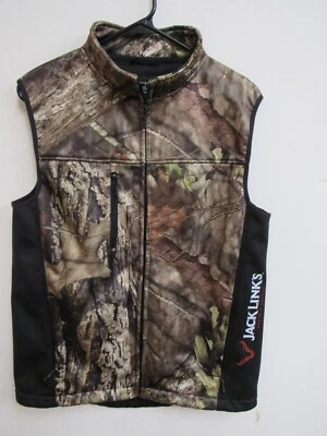 Gamehide Mossy Oak Camo Hunting Vest Jack Links Protein Snacks Medium - Image 1 of 4