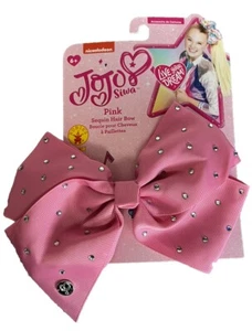 Jojo Siwa-8" Pink Sequin Bows-Rhinestone Studded-Brand New - Picture 1 of 2