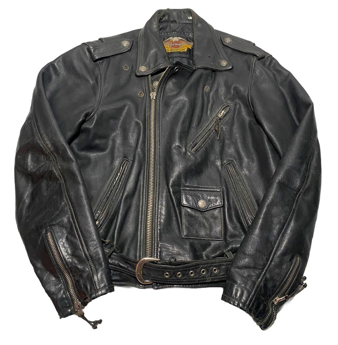 Harley Davidson Leather Jacket Embossed for sale | eBay Harley Davidson Leather Jacket Embossed for sale | eBay