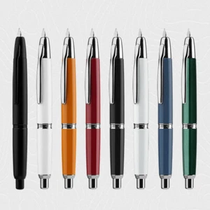 NUOVA penna stilografica in metallo Majohn A1 pennino EF (0,4 mm) due metodi di aspirazione inchiostro scrittura - Foto 1 di 25