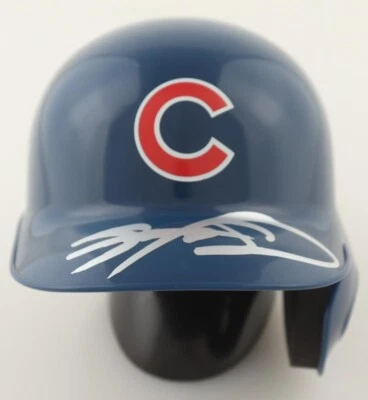 Sammy Sosa Signed Chicago Cubs Mini Batting Helmet (JSA COA) 600 Home Run Club - Image 1 of 4