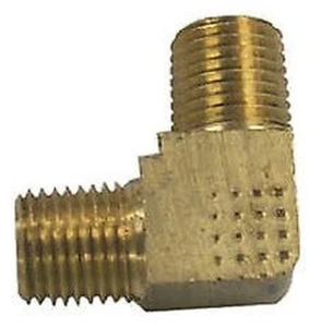 Sierra 18-8047 90 Degree Brass Fuel Connector 1/4" Npt - Picture 1 of 2