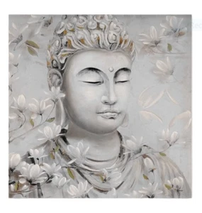 NEW 80CM X 80CM BUDDHA FRAMED CANVAS PRINT, FREE POSTAGE, NEW - Picture 1 of 2