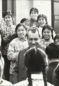 PRESIDENT RICHARD NIXON in CHINA Original Press Photo Portrait 1970 - Picture 1 of 1