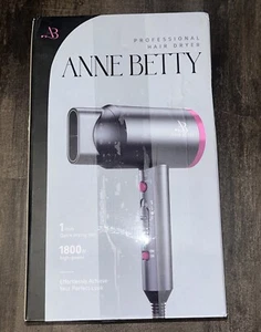 Anne Betty Ionic Hair Dryer with Diffuser Powerful 1800W Blow Dryer Salon Light - Picture 1 of 9