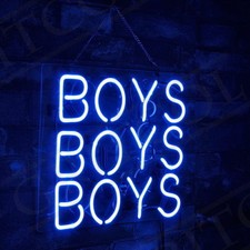  Neon Signs Gift BOYS Beer Bar Pub Party Bedroom Home Windows Wall Display 10x10