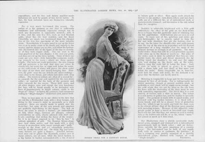 Estampado antiguo 1903 - Vestido de casa de campo interior de moda para damas (82) - Imagen 1 de 1