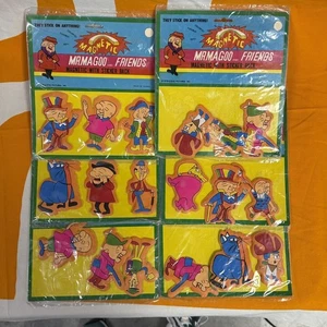 Lote de pegatinas hinchadas magnéticas vintage 1979 Mr. Magoo And Friends nuevas en caja selladas - Imagen 1 de 17