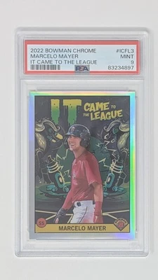 2022 Bowman Chrome - Marcelo Mayer #ICFL3 PSA 9 - Image 1 of 2