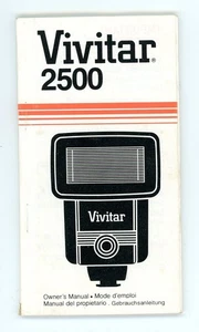 Vivitar Zoom Thyristor 2500 Kamerablitz 1979 Bedienungsanleitung - Bild 1 von 3