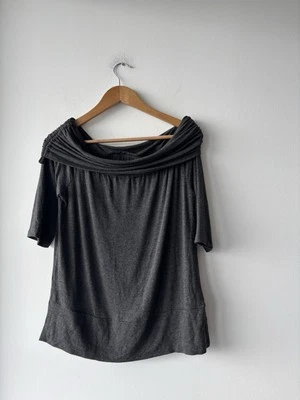 Blusa Lou & Gris Tejida Gris Fuera del Hombro Elastizada Mujer Mediana Bohemia Foto 1 de 4