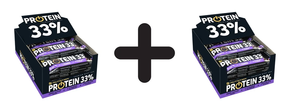 2 x Go On Nutrition Protein Bar 33% (25x50g) Chocolate (23,98 EUR/kg)