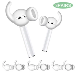 For Apple AirPods Anti-Slip Silicone Ear Hooks Covers Featuring Bass Enhancement - Photo 1 sur 6