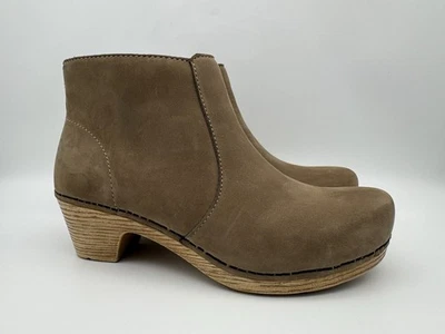 Dansko Women's Maria Taupe Ankle Boots block heel clog style EU 37 / US 6.5 - 7 - Image 1 of 4
