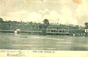 ARBOR LAKE, GRINELL, IOWA, 1908, ALTE POSTKARTE - Bild 1 von 2
