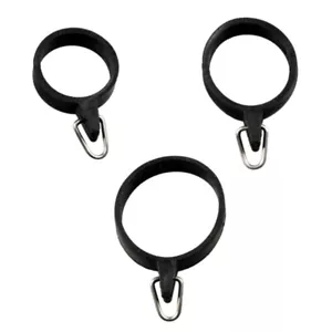10 Pcs Rubber Rings Metal Holder Elastic Fishing Rod Hook Keeper Secure Holder - Picture 1 of 11