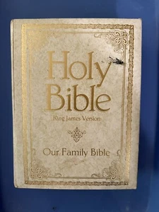 Holy Bible KJV Our Family Bible Red Letter Edition Nelson Regency 702WM 1971 - Foto 1 di 3
