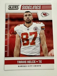 2018 Score - Sidelines #16 Travis Kelce ,  Kansas City Chiefs, NFL, Taylor Swift - Picture 1 of 2