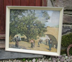 Mid Century SIR GERALD KELLY Pont St Marie Paris Rare Impressionist Print Framed - Picture 1 of 17
