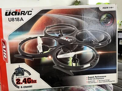 UDI R/C U818A 2.4GHz 4 CH 6 Axis Gyro RC Quadcopter with Camera RTF Mode 2 - Image 1 of 4