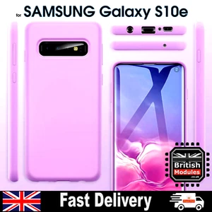 Pink Hülle für Samsung Galaxy S10e Gel Case TPU Rückseite Gummi Silikon Cover Skin - Bild 1 von 6