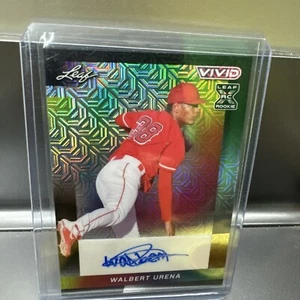 Walbert Urena Auto 4/5 Leaf Vivid #BA-WU1 Black Mojo 2023 - Picture 1 of 2