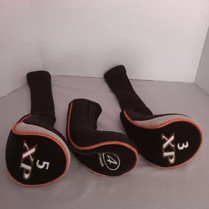 VTG XP Golf Club Head Covers 3XP 4 Hybrid 5XP Black White Orange - Picture 1 of 11