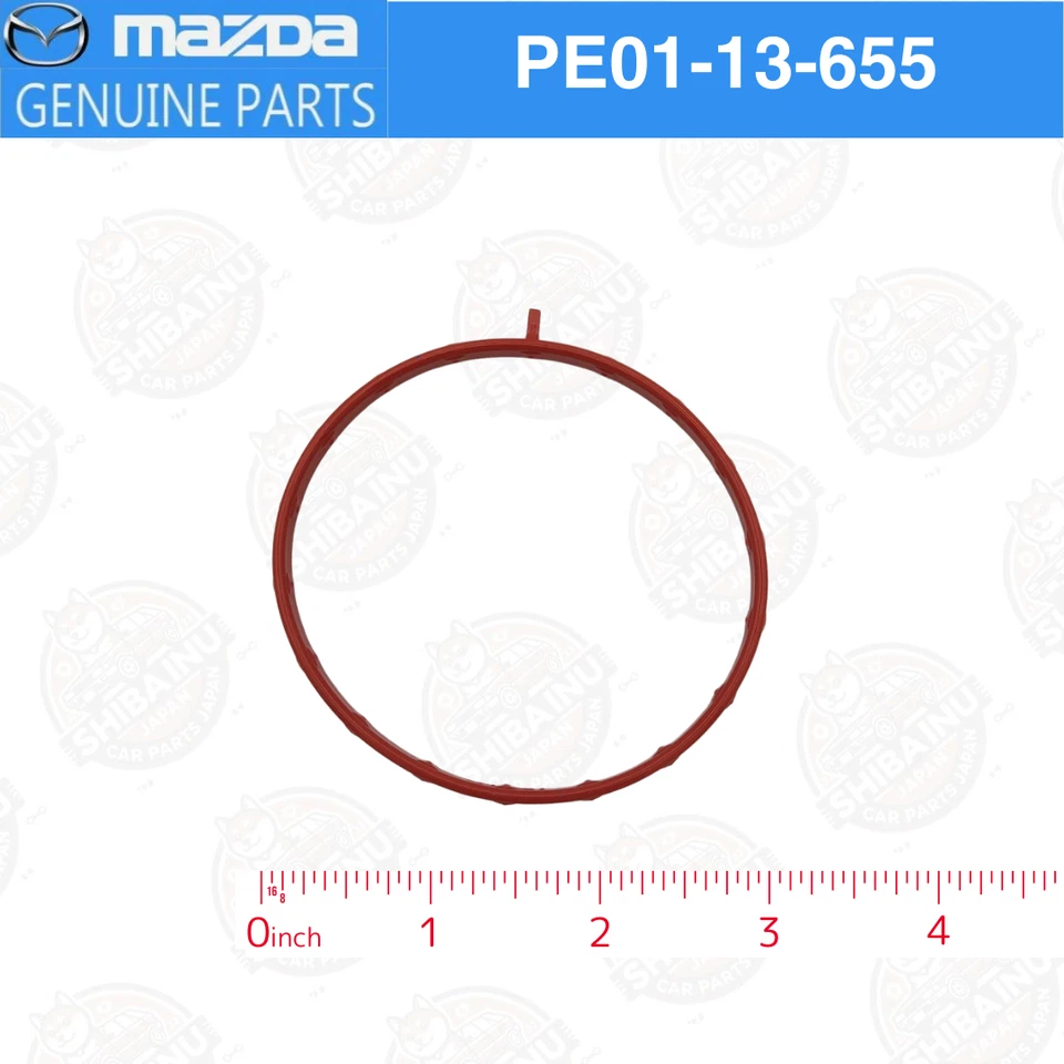 Mazda Genuine Throttle Body Gasket PE01-13-655 Fits CX-5 CX-30 Mazda3 MX-5 Miata Foto 1 de 4