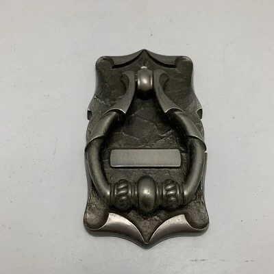 Llamador de puerta de casa de carro Amerock mediados de siglo plata antigua C-9061-AS Foto 1 de 2