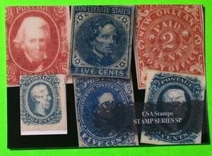 2019 HISTORIC AUTOGRAPHS CIVIL WAR DIVIDED CONFEDERATE STATES STAMP CARD CSA  SP - Picture 1 of 2
