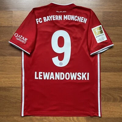 CAMISETA BAYERN ADIDAS 2020/2021 FOOTBALL HOME #9 LEWANDOWSKI TAMANHO “M” FR8353 - Imagem 1 de 4
