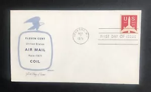 U.S. AIRMAIL 1971 RATE FDC SC#C78 - Picture 1 of 1