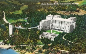 Postkarte Luftansicht Castle Hafen Hotel Tuckers Stadt Hamilton Gemeinde Bermuda - Bild 1 von 2