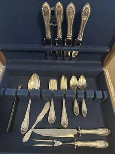 Sterling Silver Service For 4 Dominick & Haff Marie 24 Pieces No Monograms - Picture 1 of 7