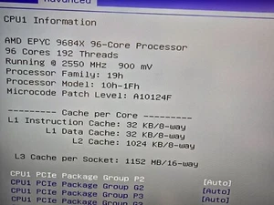 AMD EPYC Genoa 9684X 96C/192T - Photo 1/3