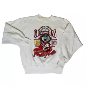 Sudadera De Colección 1990 Cincinnati Reds Campeones Serie Mundial Grande XL Ultra Sudaderas - Imagen 1 de 8
