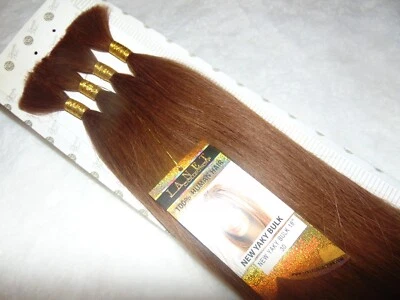 2 PK Colección Janet 100% Cabello Humano Nuevo Yaki A Granel 18" Color 30 (8 Paquetes) Foto 1 de 4