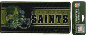 New Orleans SaintsNFL magnete logo 3d ultraprofondità 3d armadietto auto frigorifero I/esterno - Foto 1 di 1