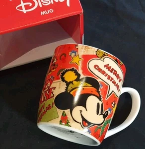 Disney Mickey Mouse Merry Christmas Mug Brand New in Box- A great present! 🎁🎀 - Picture 1 of 12