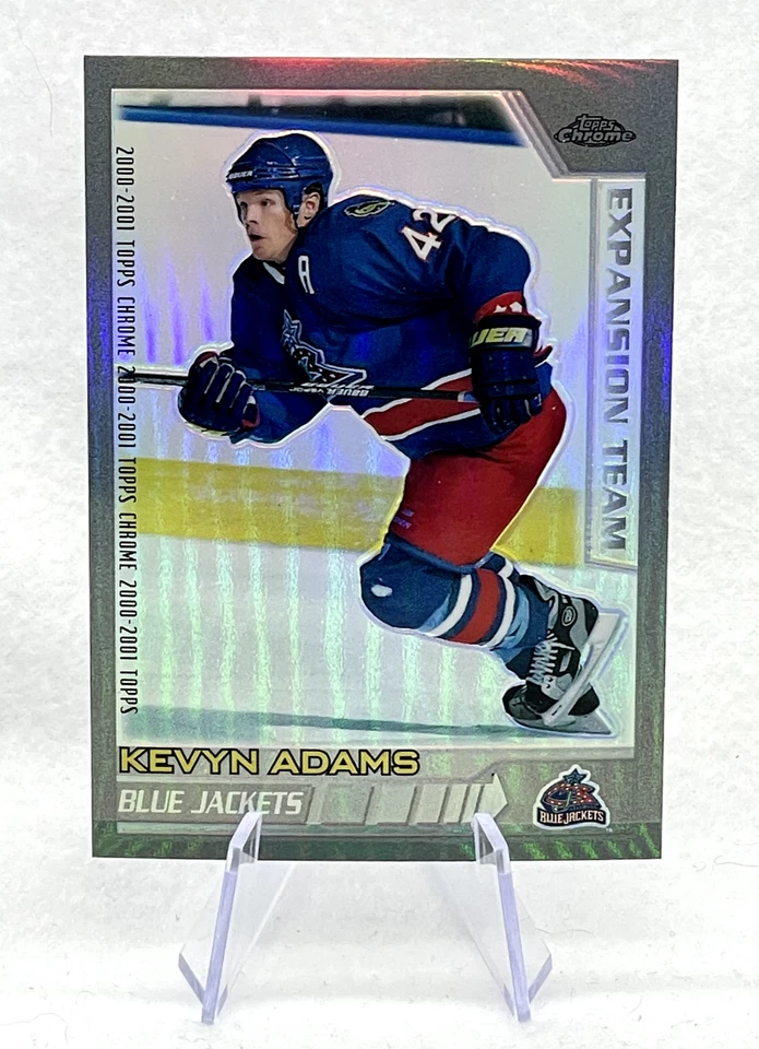 Kevyn Adams 2000-01 Topps Chrome Refractor #227 Columbus Blue Jackets - Image 1 of 4