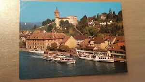 Postkarte Schaffhausen Schifflände Munot Schweiz ungelaufen