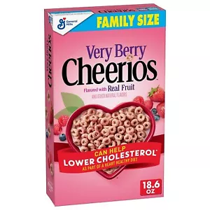 Very Berry Cheerios Herz gesundes Müsli Familie Größe 18,6 Unzen - Bild 1 von 14