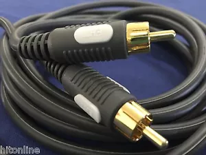 New Ethereal AUDIO/VIDEO Single RCA Connector Sub woofer Cable 1m , 3m - Picture 1 of 4