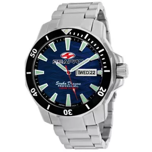 Seapro Men's Scuba Dragon Diver Limited Edition 1000 Meters Blue Dial Watch - - Picture 1 of 1