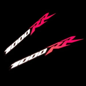 1000RR Motorcycle graphics stickers tri colour 2pcs REFLECTIVE - Picture 1 of 3
