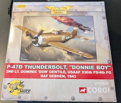 Corgi 1:72 P-47D Thunderbolt Don Gentile 336 FS/4th FG Debden 1943 #US33820 - Image 1 of 4
