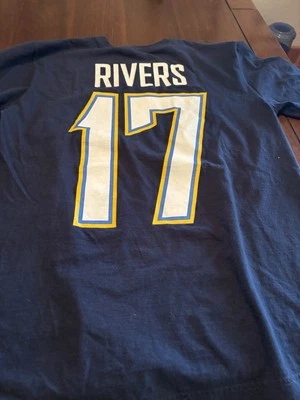 San Diego Chargers 17 Rivers Tshirt Men’s Size Medium Blue - Image 1 of 3