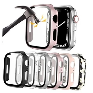 Lot de 6 étuis rigides PC pour Apple 40 mm noir + clair + argent + or rose + rose + léopard - Photo 1 sur 7