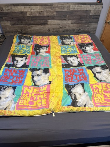 Vintage 1990 New Kids on the Block Sleeping Bag Comforter 66