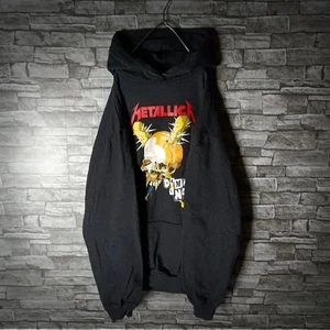 US Imported Metallica Hoodie Big Logo Vintage Men XL Used - Picture 1 of 20